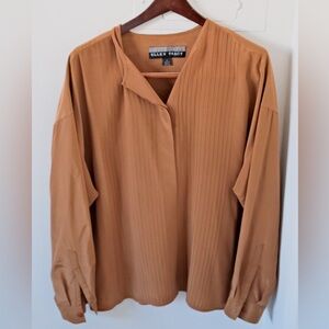 vintage 100% silk linda allard ellen tracy blouse